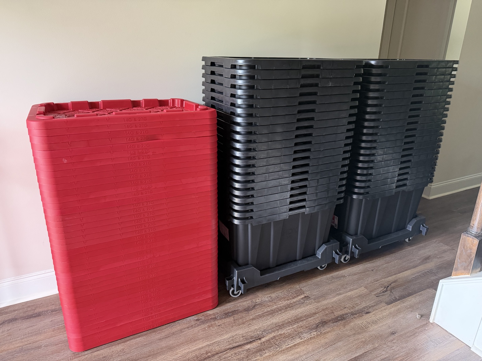 Moving totes and dollies